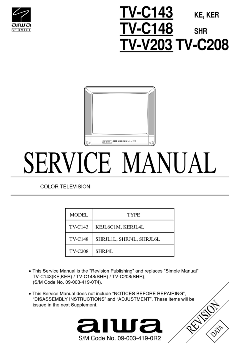 Aiwa TV-C143 User manual