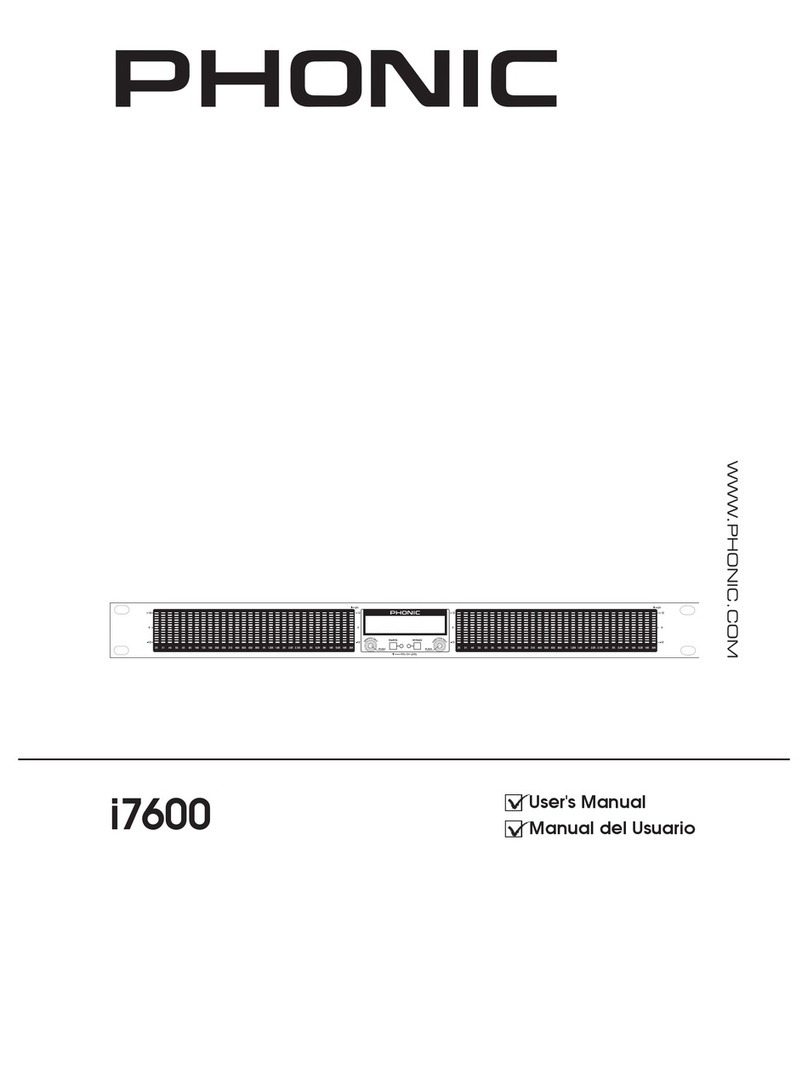 Phonic i7600 user manual