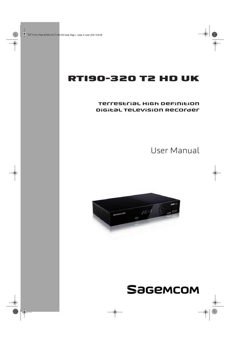 SAGEMCOM RTI90-320 T2 HD UK user manual