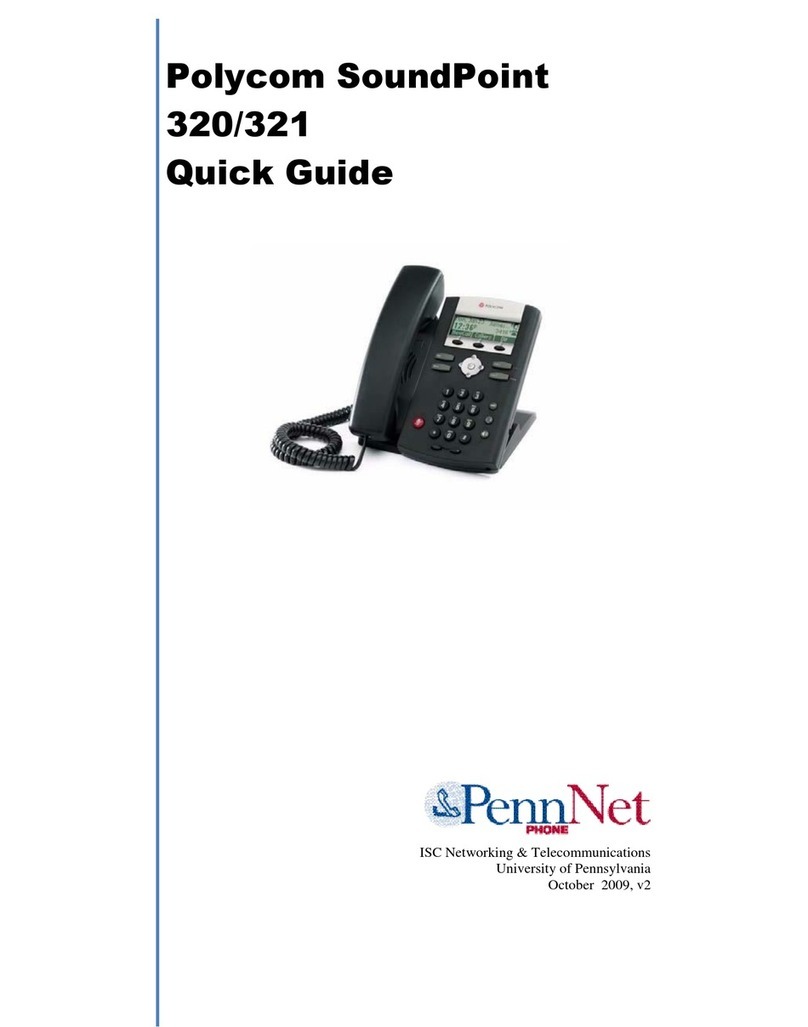 Polycom SoundPoint 320 User manual Polycom SoundPoint 320 User manual