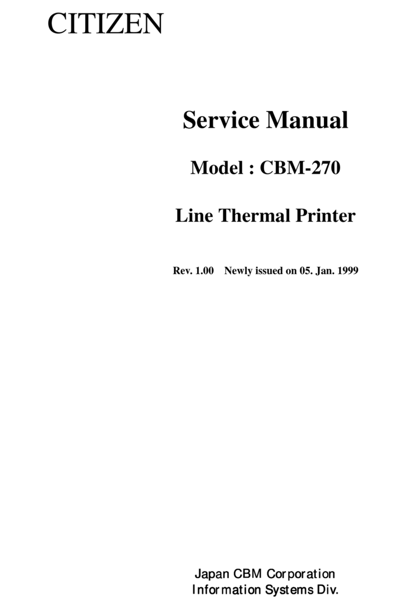 Citizen CBM-270 User manual