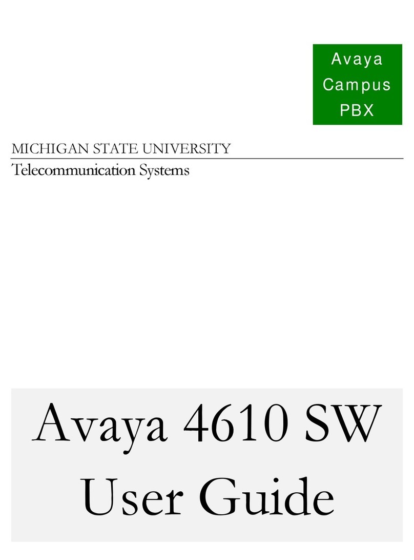Avaya one-X 4610SW user guide