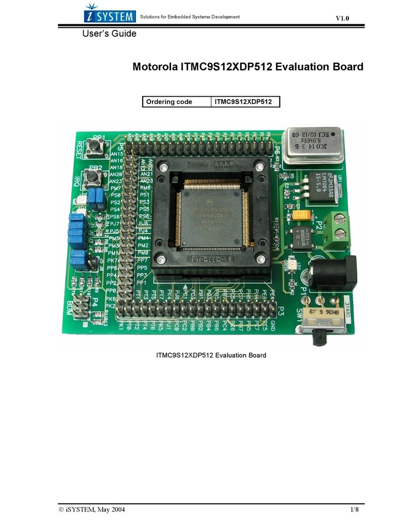 Motorola ITMC9S12XDP512 User manual