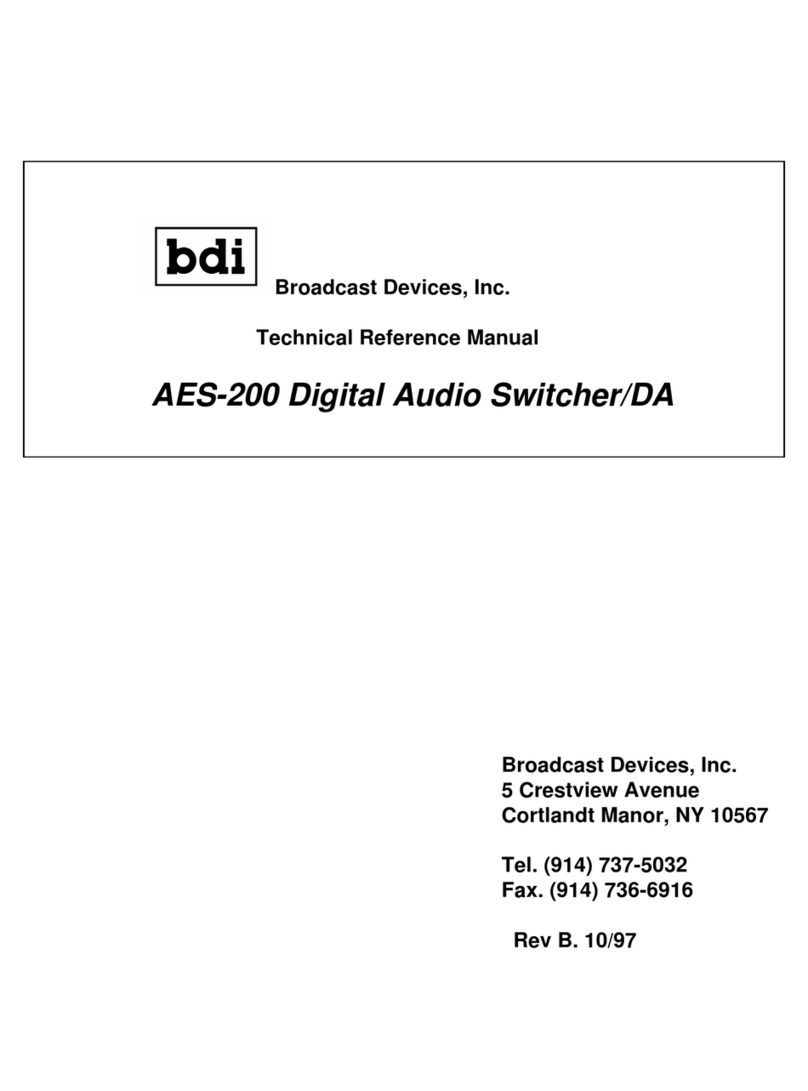 Broadcast Devices AES-200 Technical reference manual