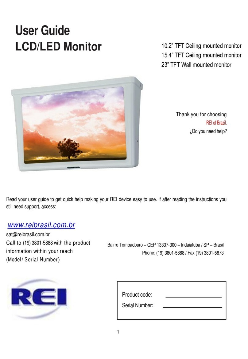 REI LCD/LED Monitor User manual