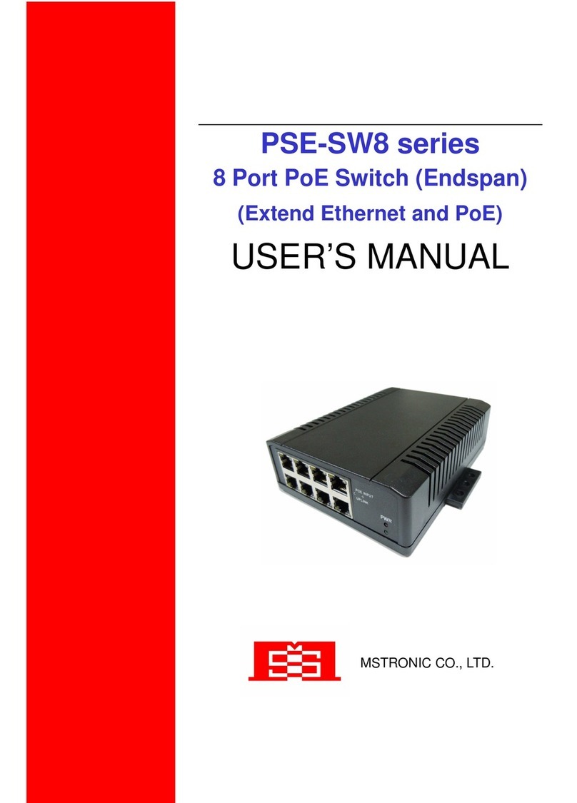 MSTRONIC PSE-SW8 series User manual