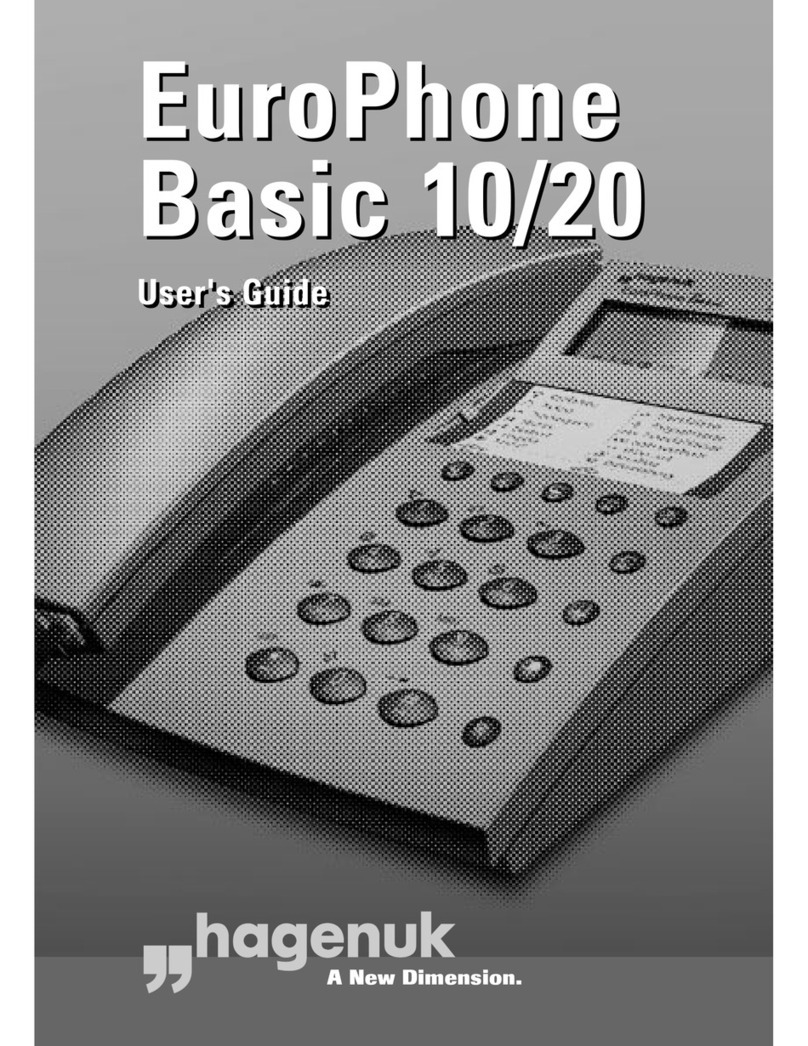 HAGENUK EuroPhone Basic 10 user guide