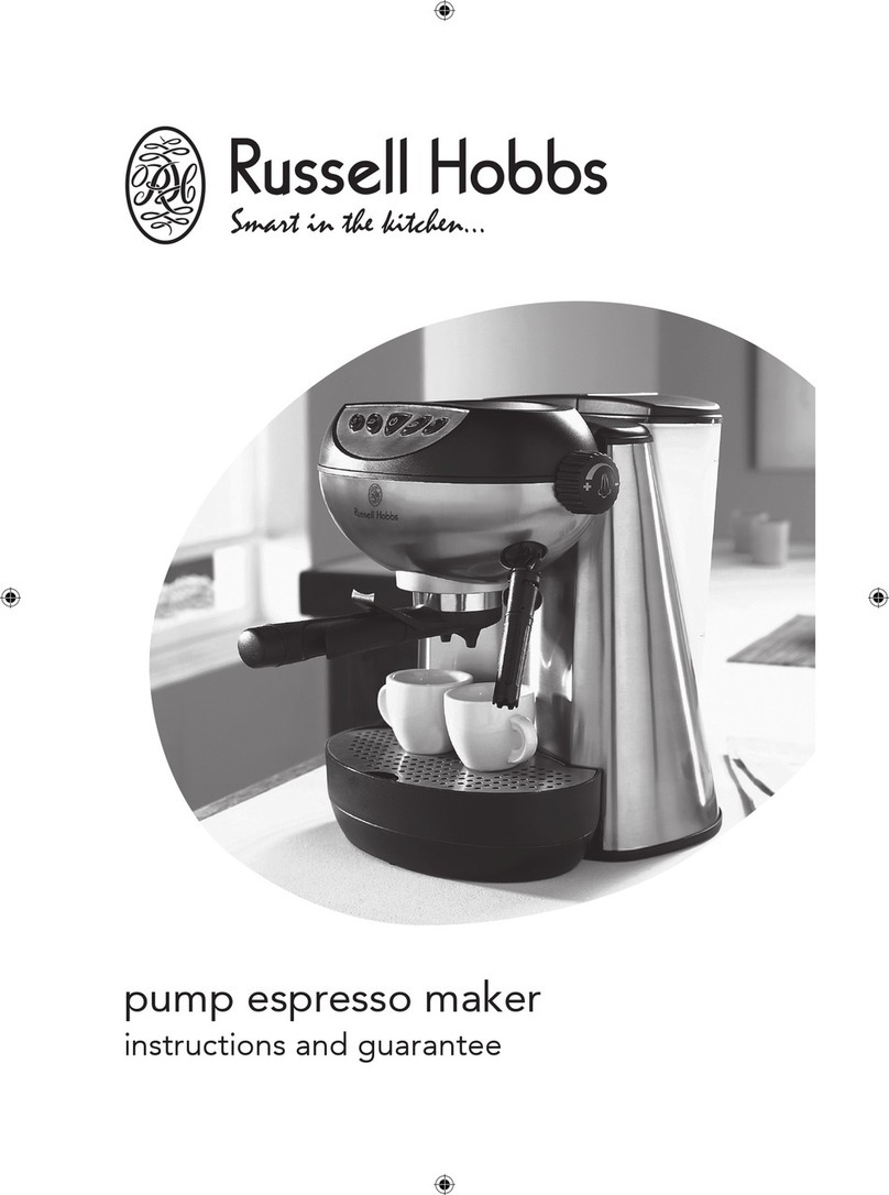 Russell Hobbs Espresso Maker Product information sheet