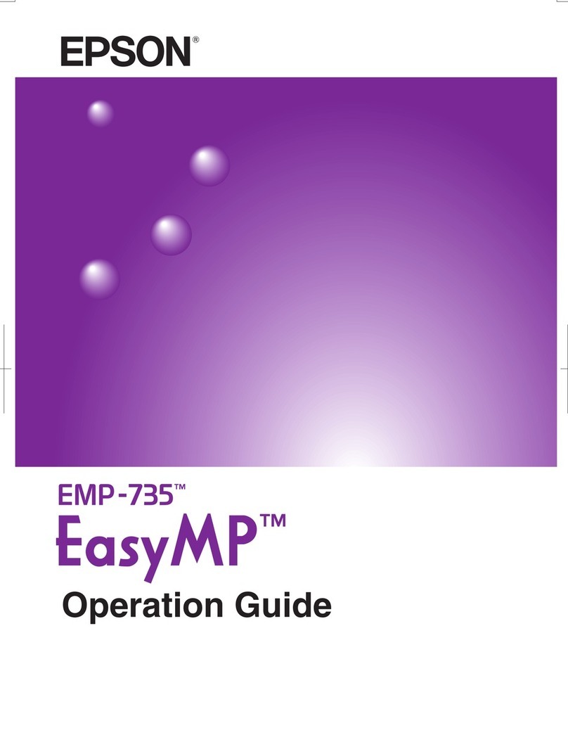 Epson EasyMP EMP-735 User manual