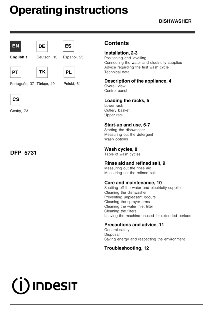 Indesit DFP 5731 User manual