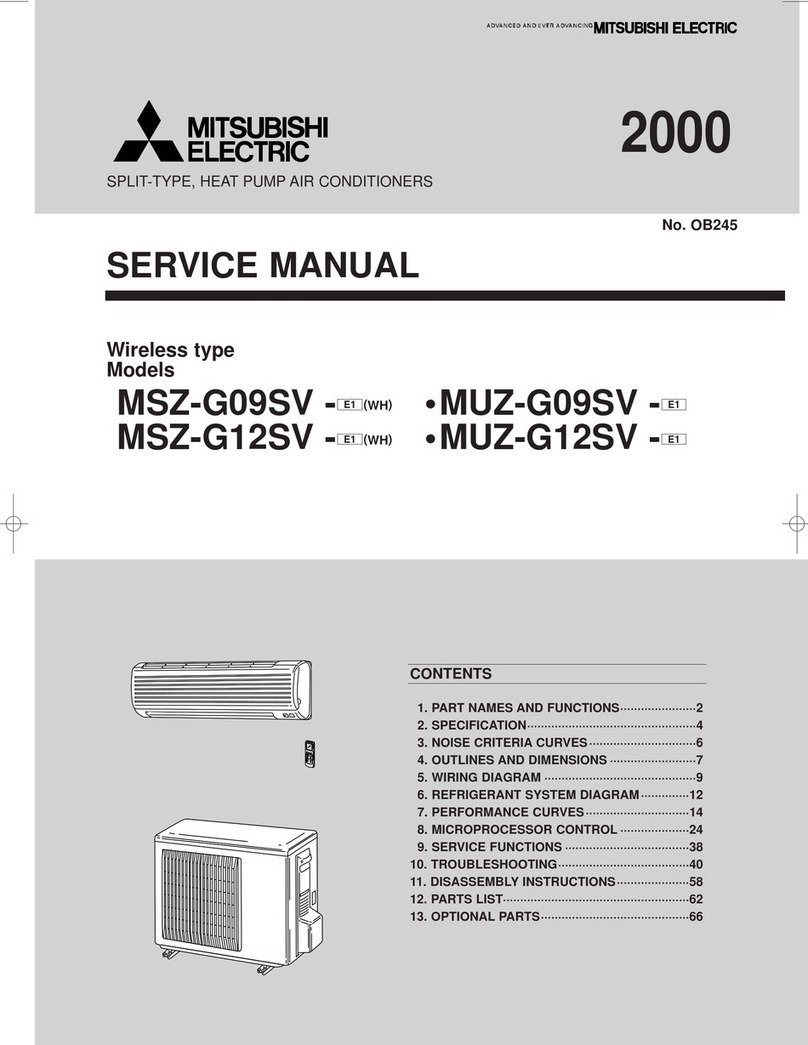 Mitsubishi Electric MSZ-G09SV-E1 User manual