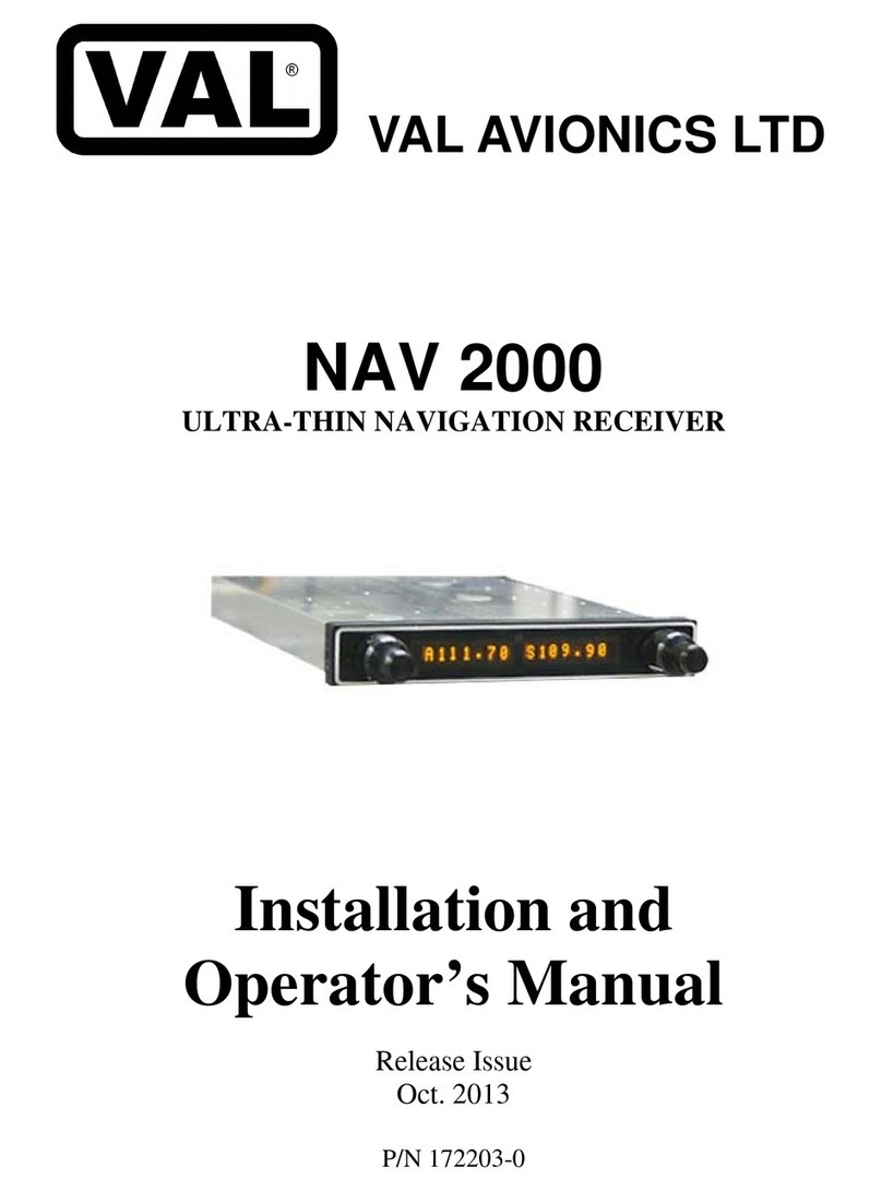 VAL Avionics NAV 2000 Installation and operator's manual
