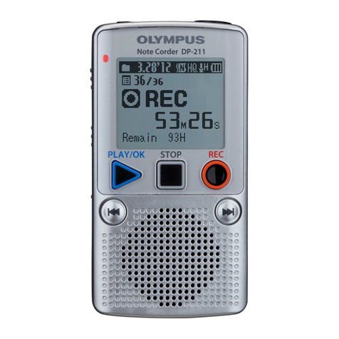 Olympus Note Corder DP-211 instructions