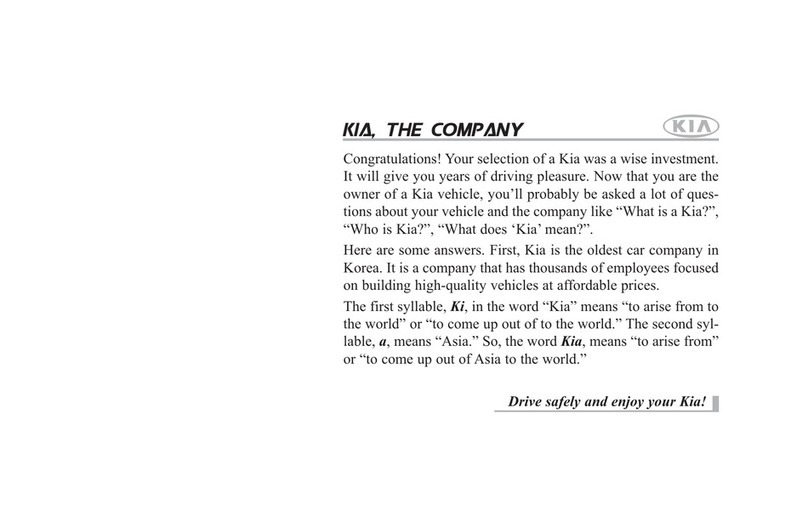 Kia Automobile User manual
