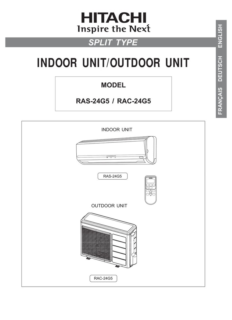Hitachi RAS-24G5 User manual