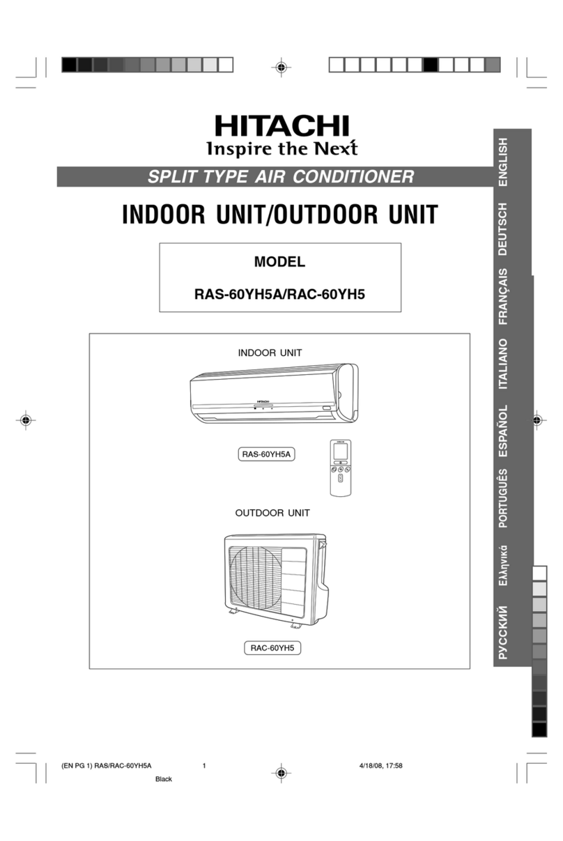 Hitachi RAS-60YH5A User manual
