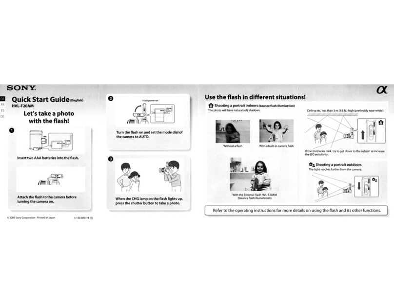 Sony HVL-F20AM User manual