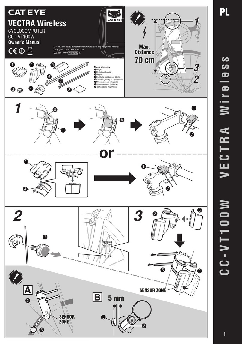 Cateye CC-VT100W owner's manual