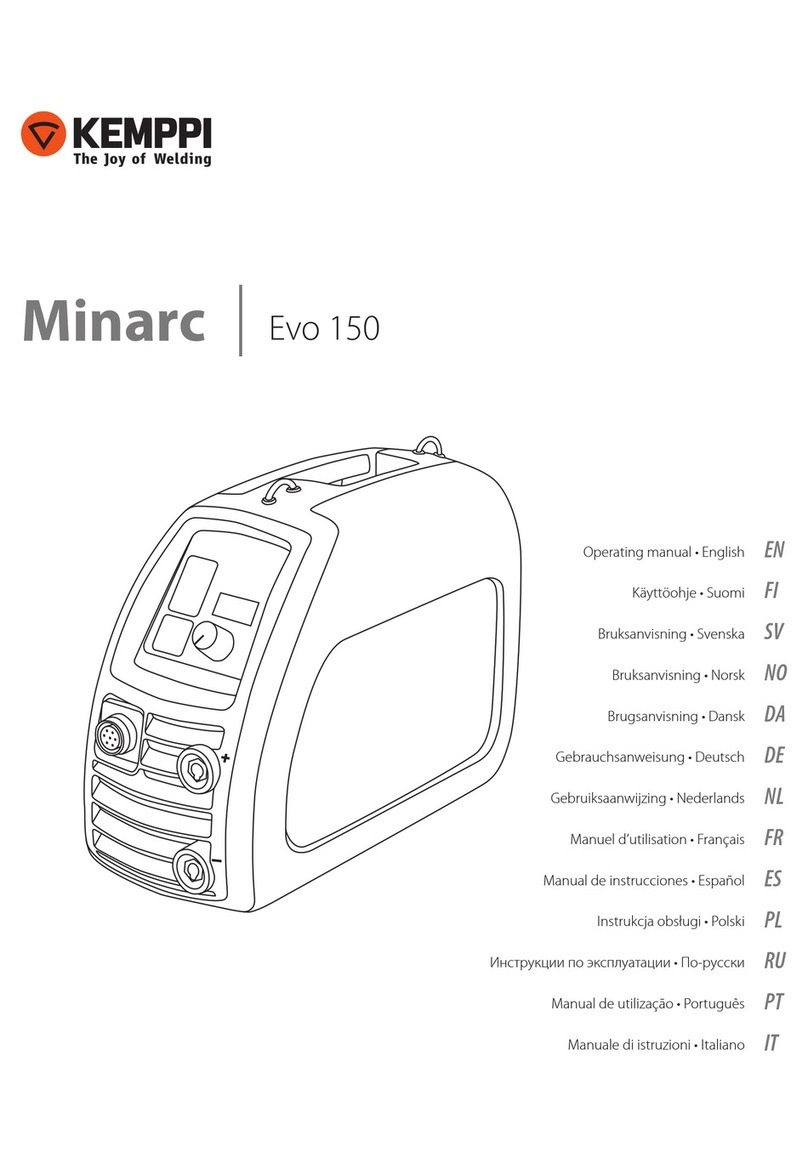 Kemppi Minarc Evo 150 User manual