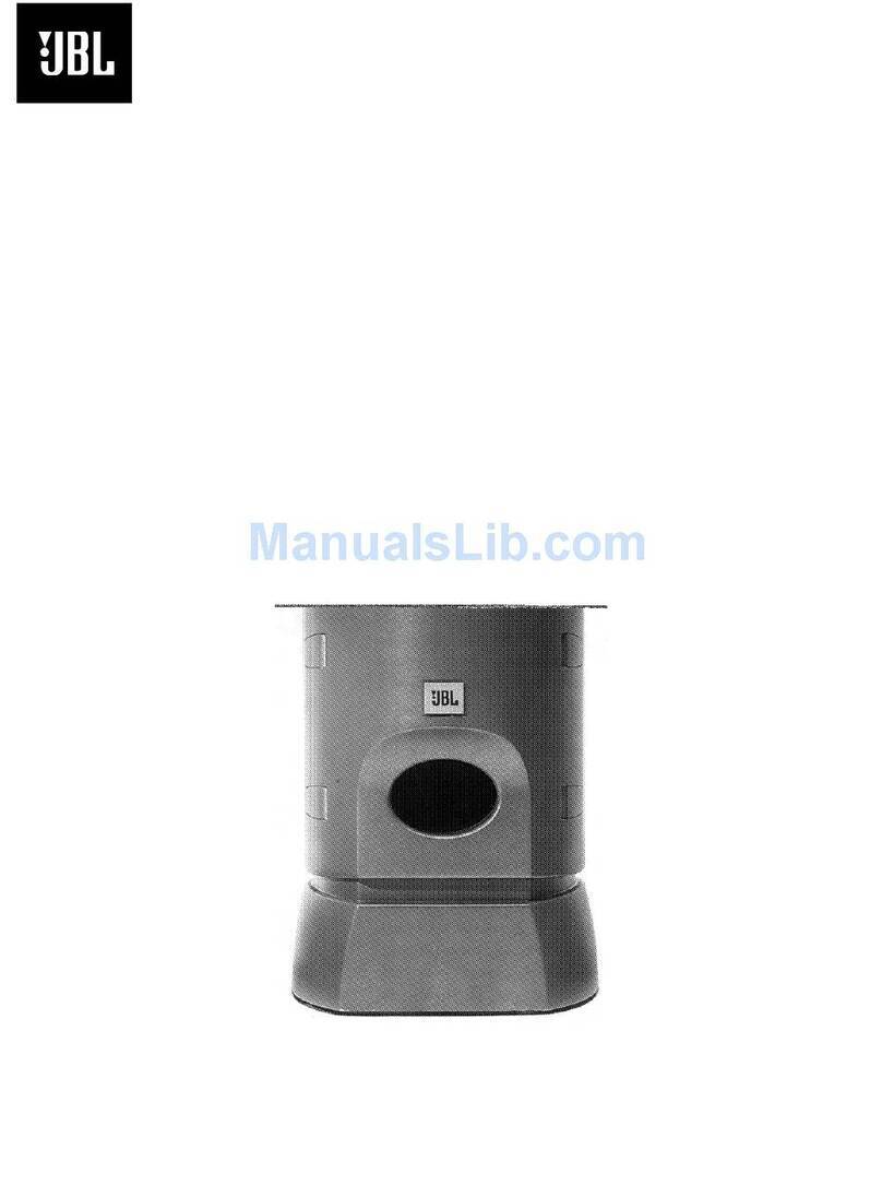 JBL Media Sub2000 User manual