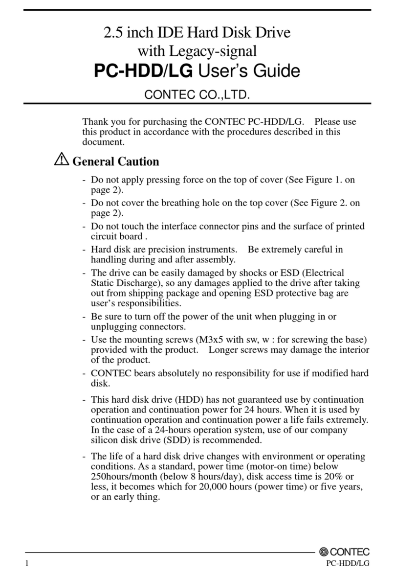 Contec PC-HDD/LG User manual Contec PC-HDD/LG User manual