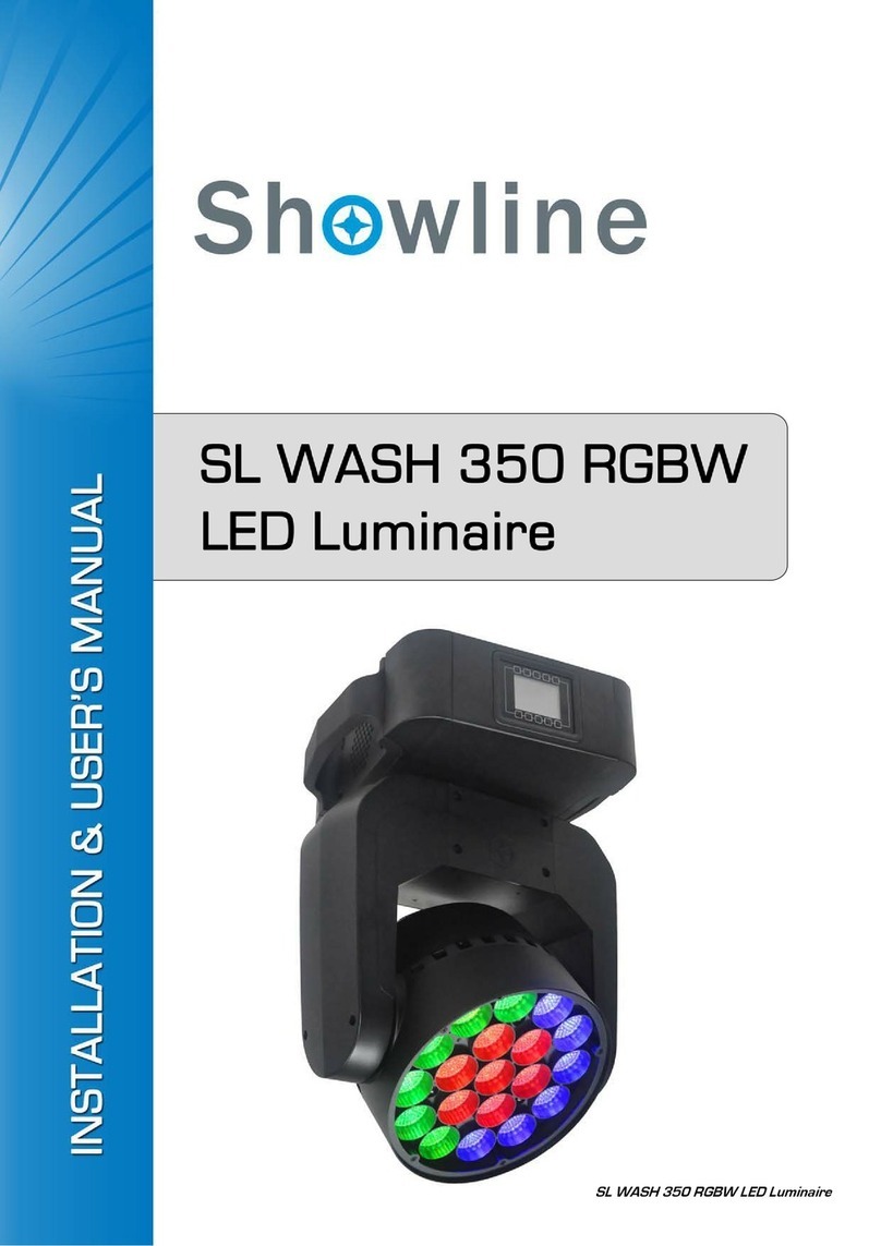 Showline SL WASH 350 RGBW Owenrs manual