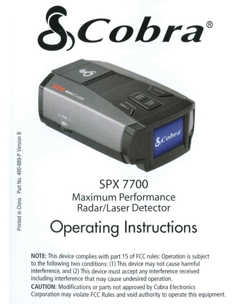 Cobra SPX 7700 operating instructions