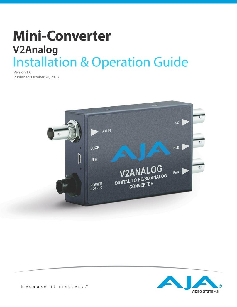 AJA V2Analog Original operating instructions