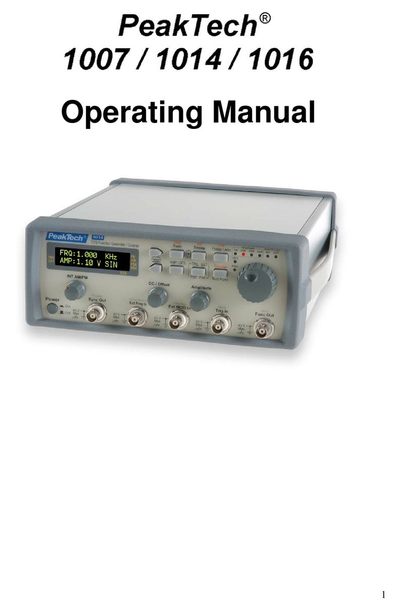 PeakTech 1007 operating manual