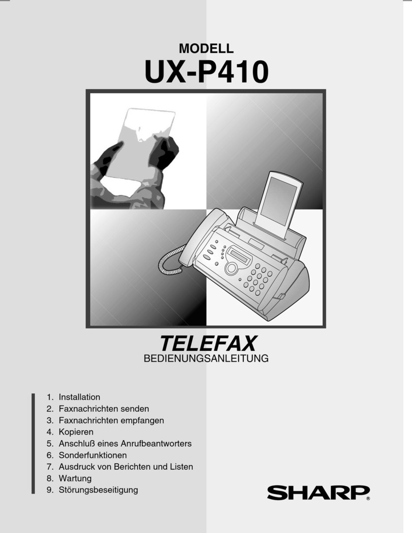 Sharp UX-P410 User manual