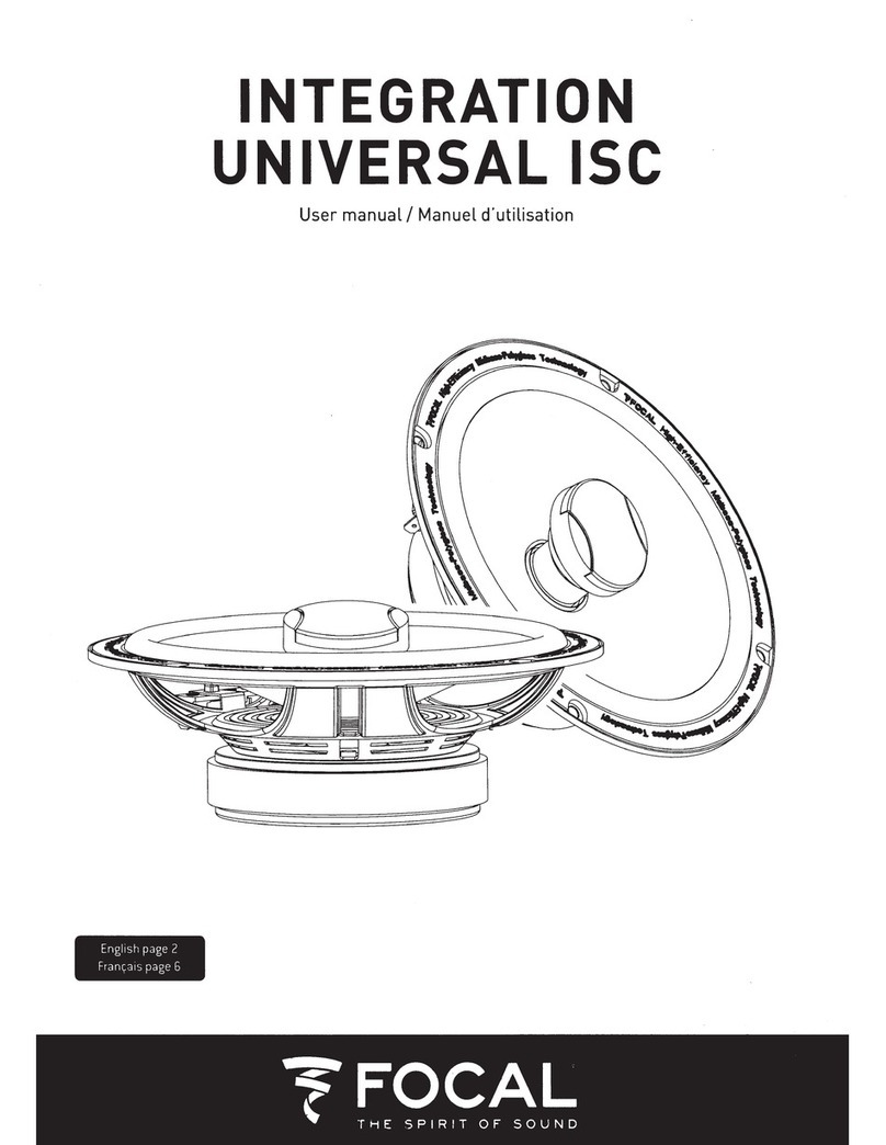 Focal ISC 100 user manual