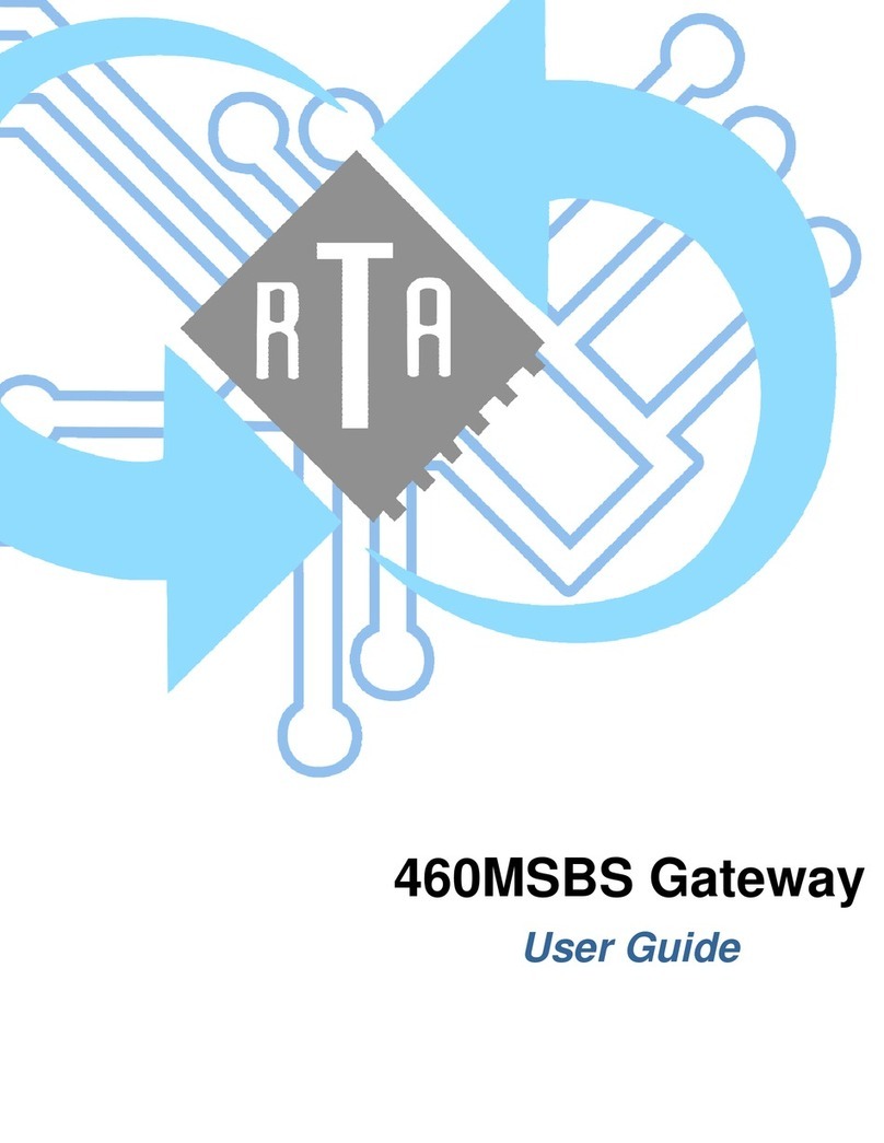 RTA 460MSBS User manual