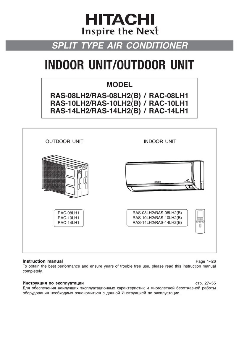 Hitachi RAS-08LH2 User manual