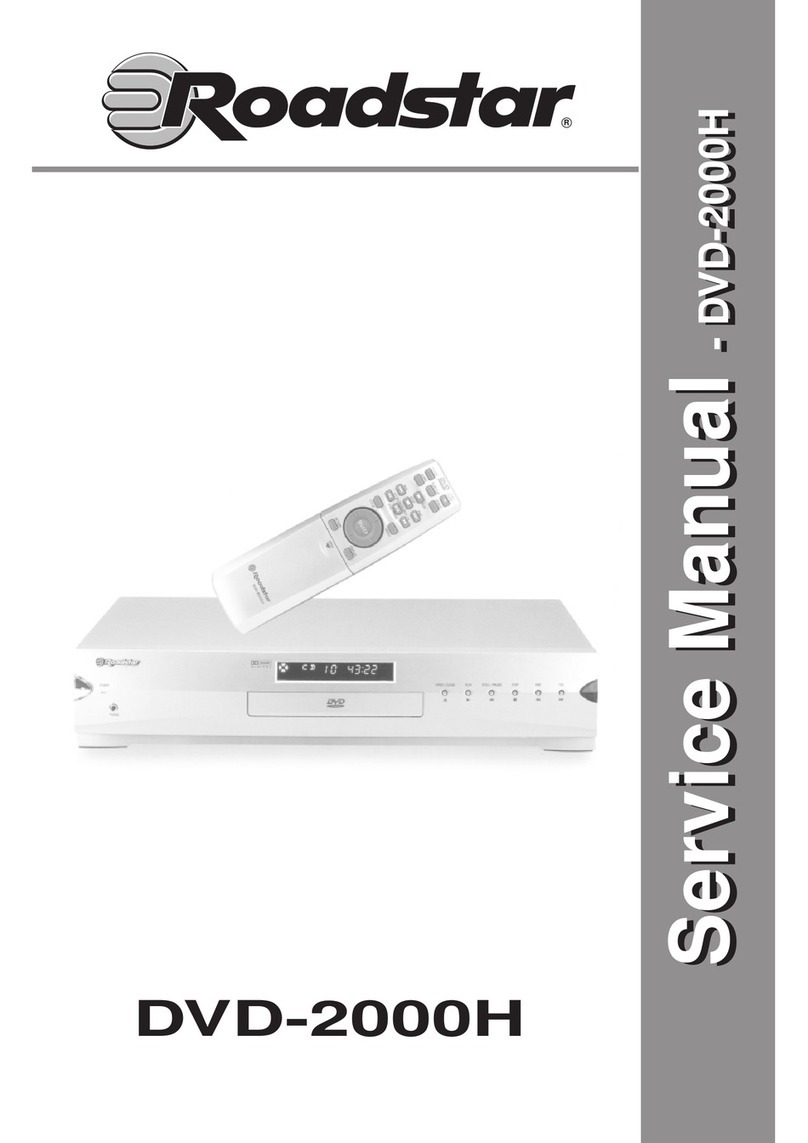 Roadstar DVD-2000H Service manual