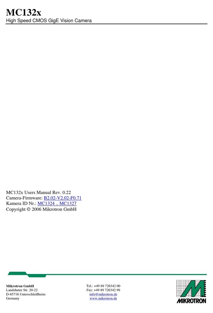Mikrotron MC132x user manual