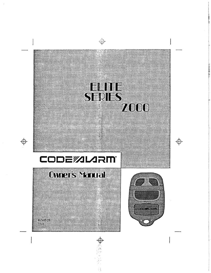 Code Alarm 2000 User manual