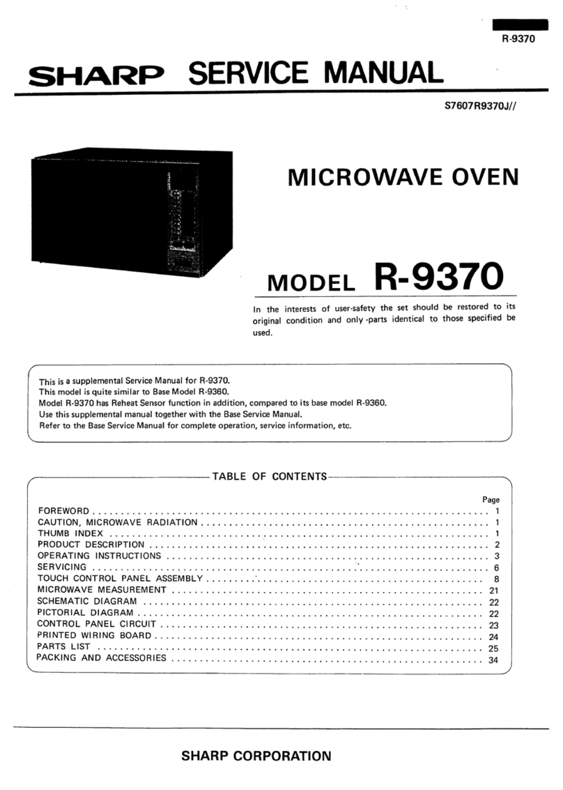 Sharp R-9370 User manual