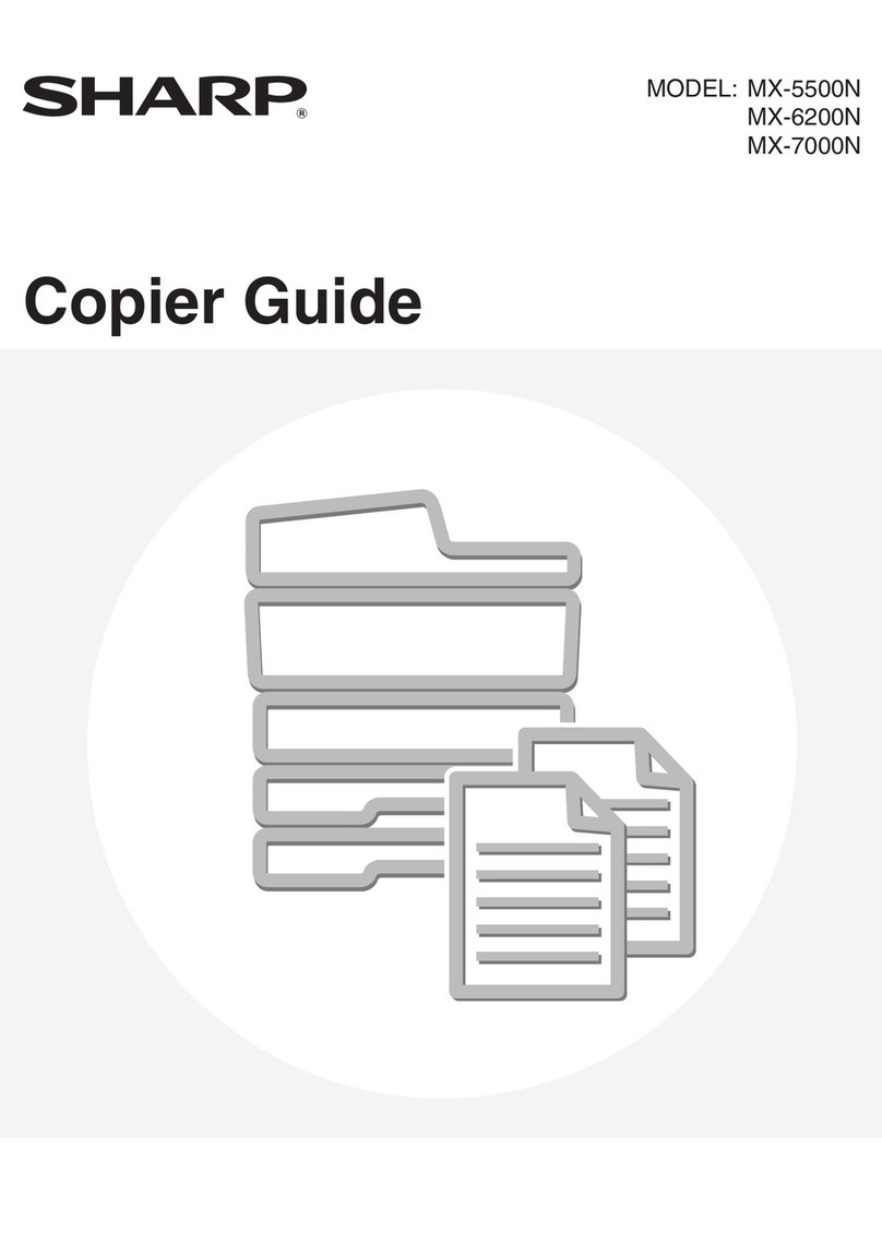 Sharp MX 5500N - Color Laser - Copier User manual Sharp MX 5500N - Color Laser - Copier User manual
