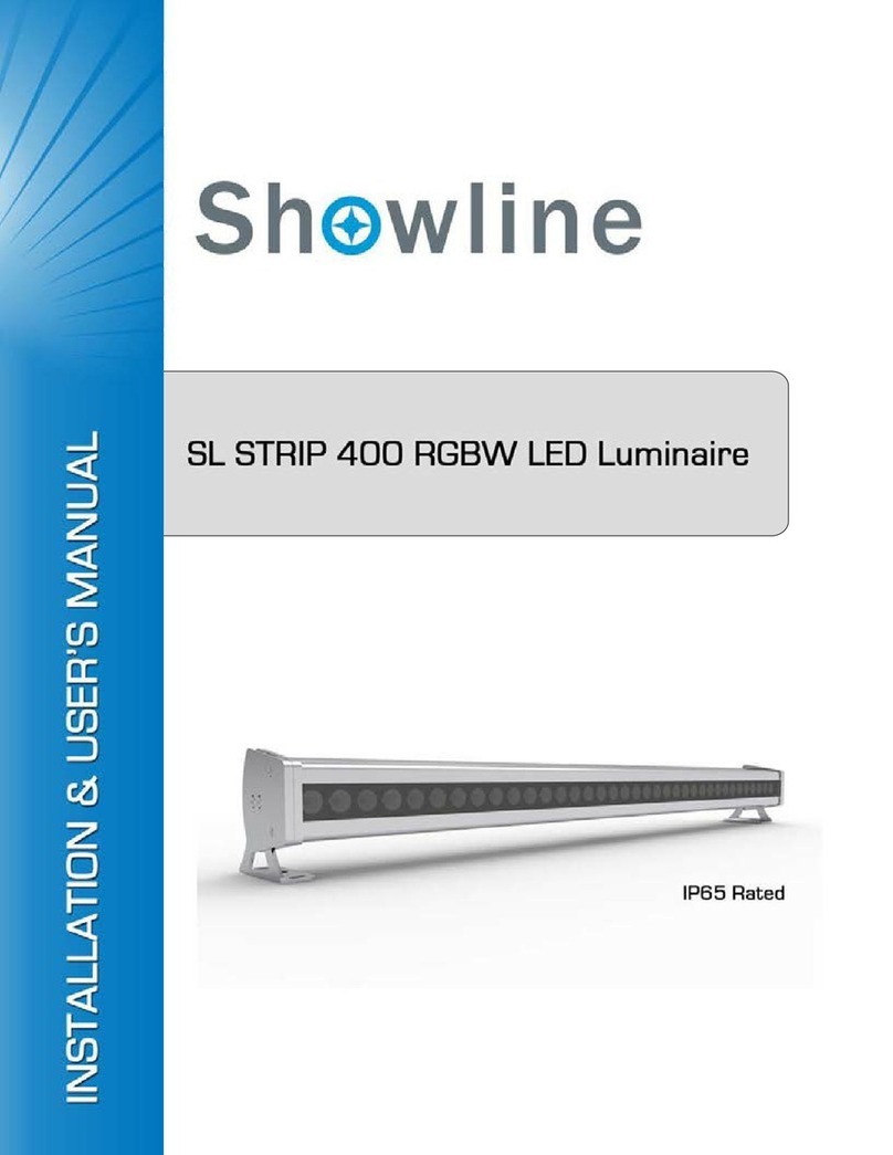 Showline SL Strip 400 RGBW Led Luminaire user manual