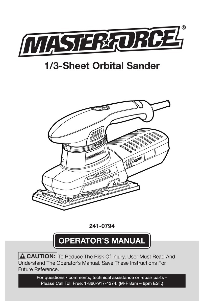 MasterForce 241-0794 User manual