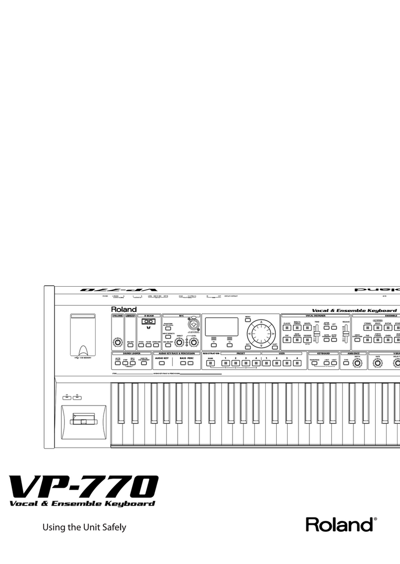 Roland VP-770 Installation and operating manual