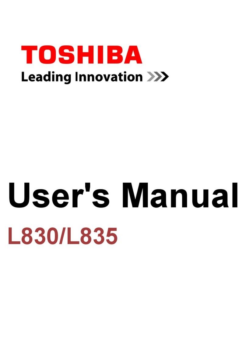 Toshiba Satellite L835 User manual