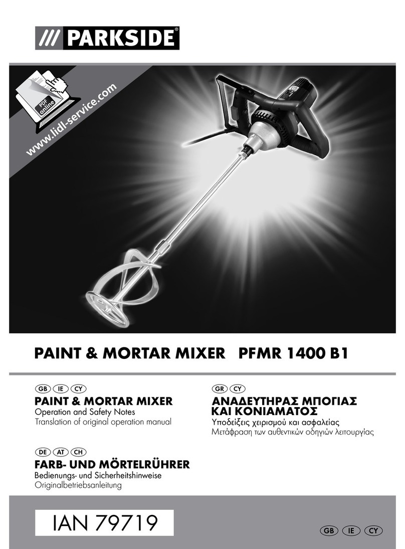 Parkside PFMR 1400 B1 Operation manual