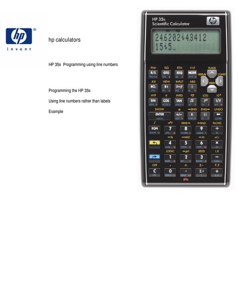 HP 35s User manual