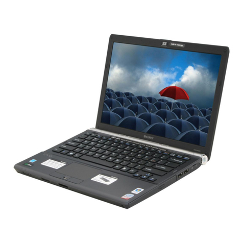 Sony VGN-SR Series User manual