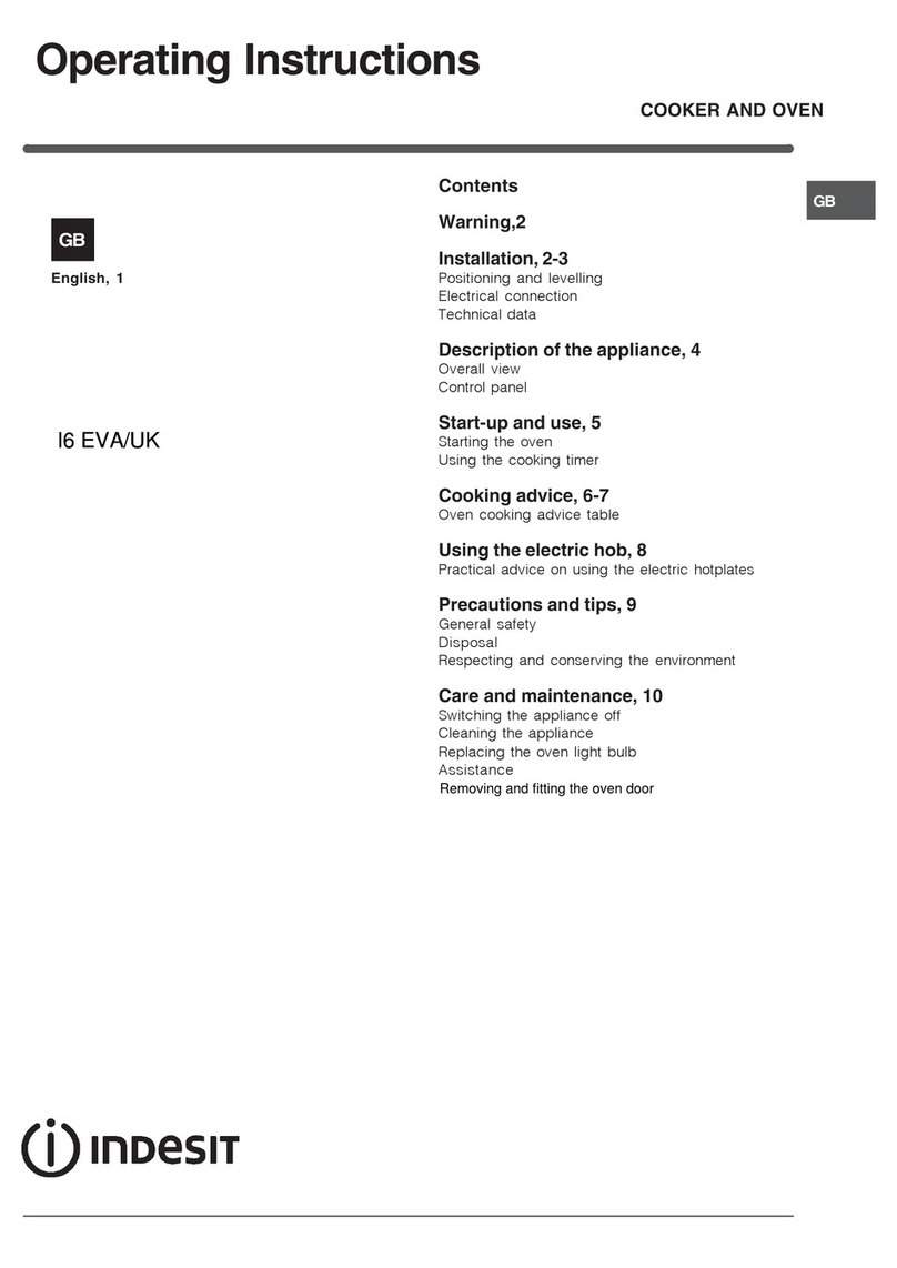 Indesit I6 EVA/UK User manual