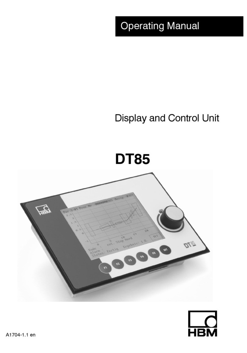 HBM DT85 User manual