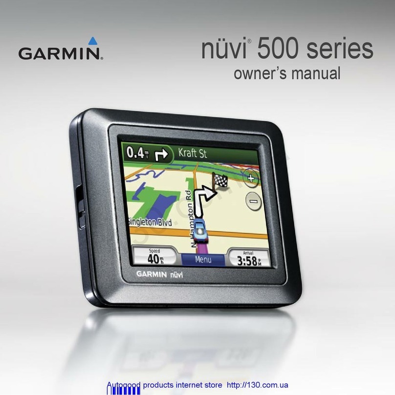 Garmin nuvi 500 Series owner's manual