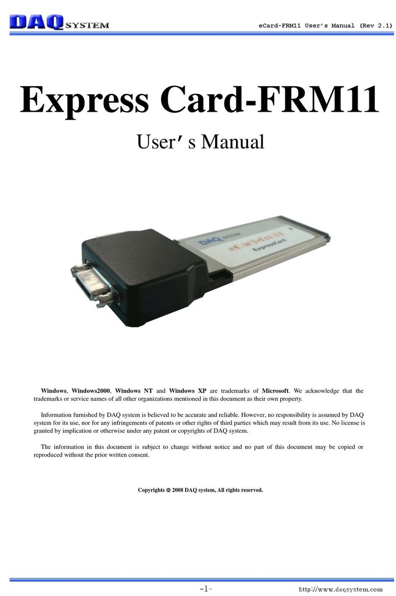 DAQ system FRM11 User manual