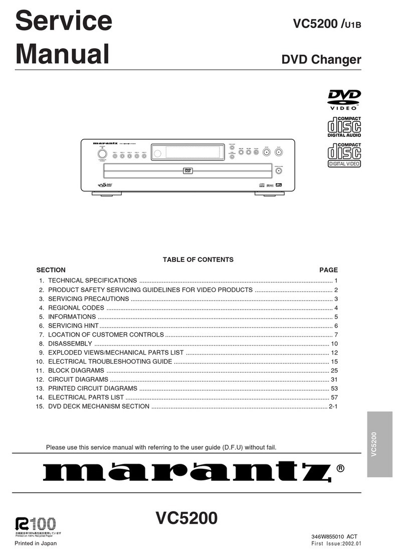 Marantz VC5200 User manual